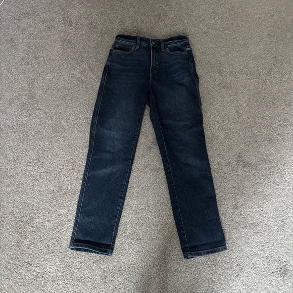 3/$45 Reitmans Stretch Dark Blue StraightJeans - Picture 1 of 8